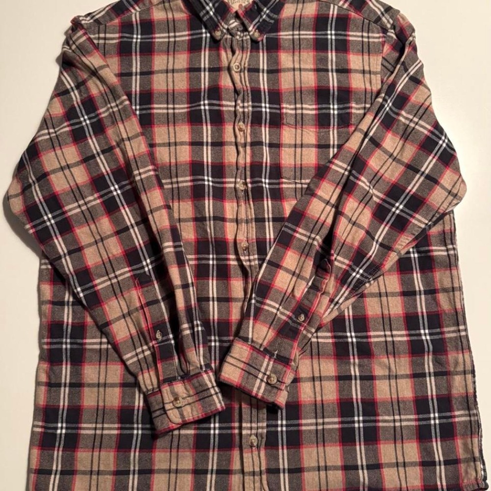 Red Head Brand Co Flannel Red/Beige\Black Plaid Shirt size XLT 0050